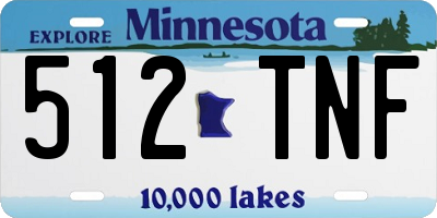 MN license plate 512TNF