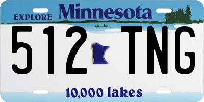 MN license plate 512TNG