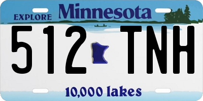 MN license plate 512TNH