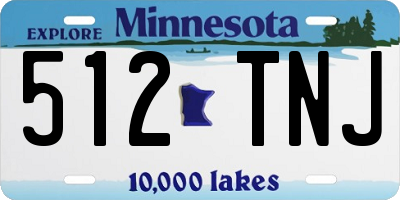 MN license plate 512TNJ