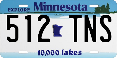 MN license plate 512TNS