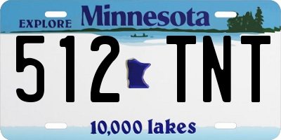 MN license plate 512TNT
