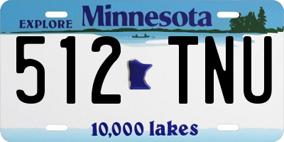 MN license plate 512TNU