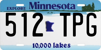 MN license plate 512TPG