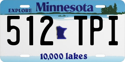 MN license plate 512TPI