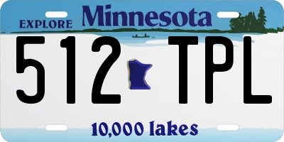 MN license plate 512TPL