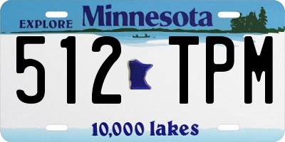MN license plate 512TPM