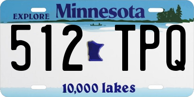 MN license plate 512TPQ