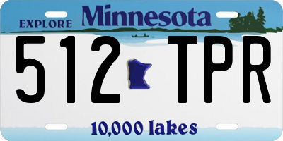 MN license plate 512TPR
