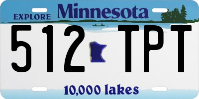 MN license plate 512TPT