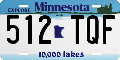 MN license plate 512TQF