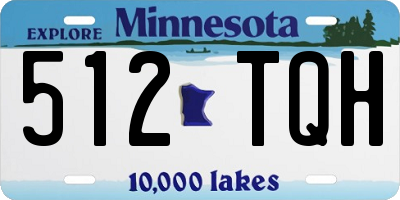 MN license plate 512TQH