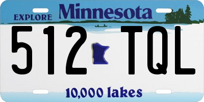 MN license plate 512TQL