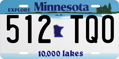 MN license plate 512TQO