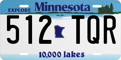 MN license plate 512TQR