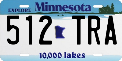 MN license plate 512TRA