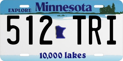MN license plate 512TRI