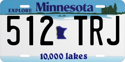 MN license plate 512TRJ