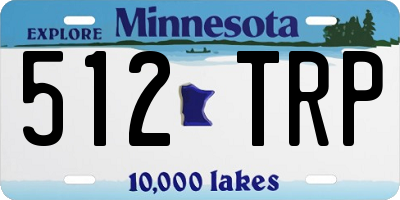 MN license plate 512TRP