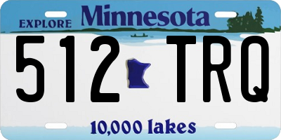 MN license plate 512TRQ