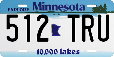 MN license plate 512TRU