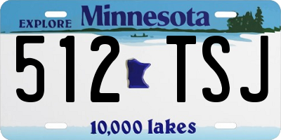 MN license plate 512TSJ