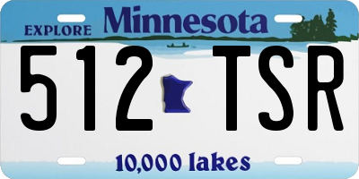 MN license plate 512TSR