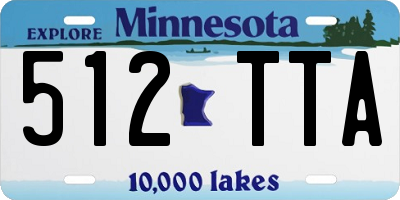 MN license plate 512TTA