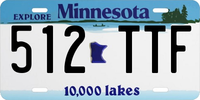 MN license plate 512TTF