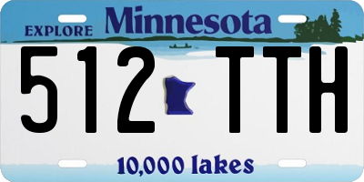 MN license plate 512TTH
