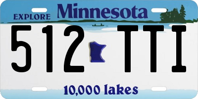 MN license plate 512TTI