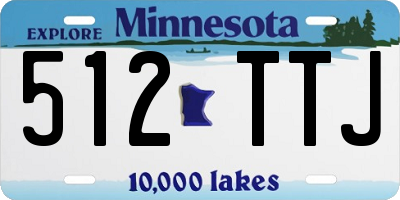 MN license plate 512TTJ