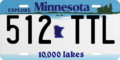 MN license plate 512TTL