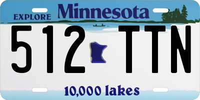 MN license plate 512TTN