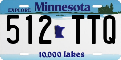 MN license plate 512TTQ