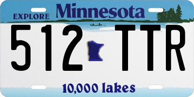 MN license plate 512TTR