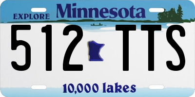 MN license plate 512TTS