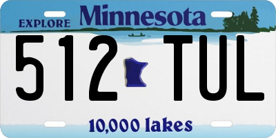 MN license plate 512TUL
