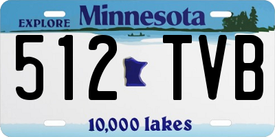 MN license plate 512TVB