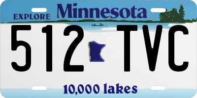 MN license plate 512TVC