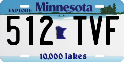 MN license plate 512TVF