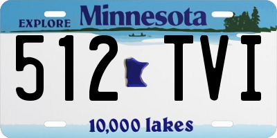 MN license plate 512TVI