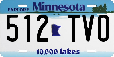 MN license plate 512TVO