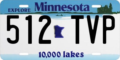 MN license plate 512TVP
