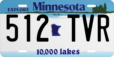 MN license plate 512TVR