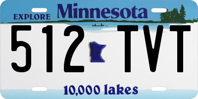 MN license plate 512TVT