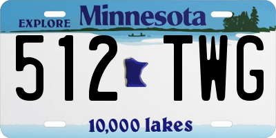MN license plate 512TWG