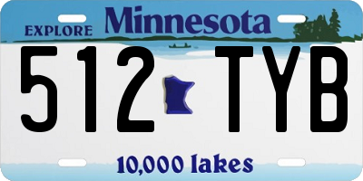 MN license plate 512TYB