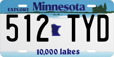 MN license plate 512TYD