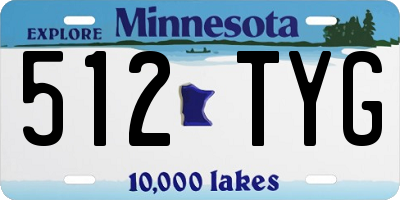 MN license plate 512TYG